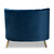 Kailyn Glam And Luxe Navy Blue Velvet Fabric Upholstered And Gold Finished Chaise TSF-6720-Navy Blue Velvet/Gold-Chaise