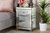 Ralston Contemporary Glam And Luxe Mirrored 3-Drawer Nightstand RXF-2439-NS