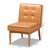 Arvid Mid-Century Modern Tan Faux Leather Upholstered And Walnut Brown Finished Wood Dining Chair BBT8051-Tan/Walnut-CC