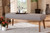 Odessa Mid-Century Modern Grey Fabric Upholstered And Walnut Brown Finished Wood Dining Bench BBT8054-Grey/Walnut-Bench