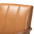 Nikko Mid-Century Modern Tan Faux Leather Upholstered And Walnut Brown Finished Wood Lounge Chair BBT8011A2-Tan Chair