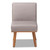 Odessa Mid-Century Modern Grey Fabric Upholstered And Walnut Brown Finished Wood Dining Chair BBT8054-Grey/Walnut-CC