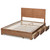 Lisa Modern And Contemporary Transitional Ash Walnut Brown Finished Wood Queen Size 3-Drawer Platform Storage Bed Lisa-Ash Walnut-Queen