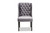 Lamont Modern Contemporary Transitional Grey Velvet Fabric Upholstered And Dark Brown Finished Wood Wingback Dining Chair WS-W158-Grey Velvet/Espresso-DC