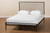 Jeanette Modern And Contemporary Black Finished Metal Full Size Platform Bed TS-Ebba-Black-Full