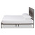 Jeanette Modern And Contemporary Black Finished Metal Full Size Platform Bed TS-Ebba-Black-Full