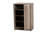 Langston Modern And Contemporary Weathered Oak Finished Wood 2-Door Shoe Cabinet MH7125-Oak-Shoe Cabinet