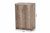 Langston Modern And Contemporary Weathered Oak Finished Wood 2-Door Shoe Cabinet MH7125-Oak-Shoe Cabinet
