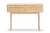 Baird Mid-Century Modern Light Oak Brown Finished Wood And Rattan 2-Drawer Console Table SR191632-Rattan-Console