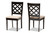 Ramiro Modern And Contemporary Sand Fabric Upholstered And Dark Brown Finished Wood 2-Piece Dining Chair Set RH336C-Sand/Dark Brown-DC-2PK