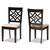 Nicolette Modern And Contemporary Sand Fabric Upholstered And Dark Brown Finished Wood 2-Piece Dining Chair Set RH340C-Sand/Dark Brown-DC-2PK