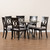 Jessie Modern And Contemporary Grey Fabric Upholstered And Dark Brown Finished Wood 7-Piece Dining Set Jessie-Grey/Dark Brown-7PC Dining Set