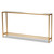 Alessa Modern And Contemporary Glam Gold Finished Metal And Mirrored Glass Console Table JY20A254-Gold-Console