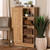 Eren Modern And Contemporary Farmhouse Natural Oak Brown Finished Wood 1-Door Shoe Cabinet PL-MC80325-Oak-Shoe Cabinet