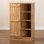 Eren Modern And Contemporary Farmhouse Natural Oak Brown Finished Wood 1-Door Shoe Cabinet PL-MC80325-Oak-Shoe Cabinet