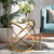 Desma Glam And Luxe Gold Finished Metal And Mirrored Glass End Table JY20A260-Gold-ET
