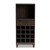 Trenton Modern And Contemporary Dark Brown Finished Wood 1-Drawer Wine Storage Cabinet Wc8001-Dark Brown-Wine Cabinet WC8001-Dark Brown-Wine Cabinet By Baxton Studio