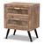 Calida Mid-Century Modern Whitewashed Natural Brown Finished Wood And Rattan 2-Drawer Nightstand JYCR19B-007-Rattan-NS