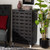 Ernest Modern And Contemporary Dark Brown Finished Wood 2-Door Shoe Storage Cabinet FP-11027-Espresso-Shoe Cabinet