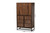 Neil Modern And Contemporary Walnut Brown Finished Wood And Black Finished Metal Multipurpose Storage Cabinet MPC8010-Walnut-Cabinet