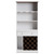 Mattia Mid-Century Modern White and Walnut Finished Wood Wine Cabinet SEWC16006WI-White/Columbia