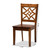 Nicolette Modern And Contemporary Walnut Brown Finished Wood 2-Piece Dining Chair Set RH340C-Walnut Wood Scoop Seat-DC-2PK