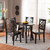 Rava Modern And Contemporary Dark Brown Finished Wood 5-Piece Dining Set Rava-Dark Brown-5PC Dining Set