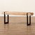 Henson Rustic And Industrial Natural Brown Finished Wood And Black Finished Metal Bench JY17B4004-Brown/Black-Bench