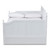 Millie Cottage Farmhouse White Finished Wood Full Size Daybed With Trundle MG0010-White-Daybed-Full