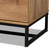 Franklin Modern And Contemporary Oak Finished Wood And Black Finished Metal 5-Drawer Bedroom Chest CH8002-Oak-5DW Chest