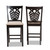 Gervais Modern And Contemporary Transitional Sand Fabric Upholstered And Dark Brown Finished Wood 2-Piece Counter Stool Set RH339P-Sand/Dark Brown-PC
