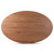 Monte Mid-Century Modern Walnut Brown Finished Wood 71-Inch Oval Dining Table Monte-Walnut-Oval-DT