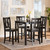 Fenton Modern And Contemporary Transitional Dark Brown Finished Wood 5-Piece Pub Set RH338P-Dark Brown-5PC Pub Set