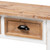 Benedict Traditional Farmhouse And Rustic Two-Tone White And Oak Brown Finished Wood 3-Drawer Console Table JY19Y1066-White/Oak-Console