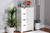 Bauer Modern And Contemporary White Finished Wood 4-Drawer Bathroom Storage Cabinet SR191194-White-Cabinet