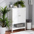 Jaela Modern And Contemporary White Finished Wood 2-Door Bathroom Storage Cabinet SR203101-White-Cabinet