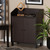 Rossin Modern And Contemporary Dark Brown Finished Wood 2-Door Entryway Shoe Storage Cabinet With Top Shelf ATSC1614-Modi Wenge-Shoe Cabinet By Baxton Studio