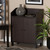 Rossin Modern And Contemporary Dark Brown Finished Wood 2-Door Entryway Shoe Storage Cabinet With Top Shelf ATSC1614-Modi Wenge-Shoe Cabinet By Baxton Studio