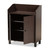 Rossin Modern And Contemporary Dark Brown Finished Wood 2-Door Entryway Shoe Storage Cabinet With Top Shelf ATSC1614-Modi Wenge-Shoe Cabinet By Baxton Studio