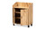 Rossin Modern And Contemporary Oak Brown Finished Wood 2-Door Entryway Shoe Storage Cabinet With Top Shelf ATSC1614-Wotan Oak-Shoe Cabinet By Baxton Studio