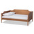 Alya Classic Traditional Farmhouse Walnut Brown Finished Wood Full Size Daybed MG0016-1-Walnut-Daybed-Full