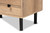 Patterson Modern And Contemporary Oak Brown Finished 3-Drawer Kitchen Storage Cabinet MH8696-Oak-Cabinet