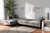 Galena Contemporary Glam And Luxe Grey Velvet Fabric Upholstered And Black Finished Metal Sleeper Sectional Sofa With Left Facing Chaise RDS-S0019L-Grey Velvet/Black-LFC