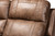 Buckley Modern And Contemporary Light Brown Faux Leather Upholstered 2-Seater Reclining Loveseat With Console 7075I52D-Light Brown-Loveseat