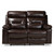 Byron Modern And Contemporary Dark Brown Faux Leather Upholstered 2-Seater Reclining Loveseat RR7460-Dark Brown-Loveseat
