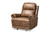 Buckley Modern And Contemporary Light Brown Faux Leather Upholstered Recliner 7075F31-Light Brown-Recliner