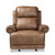 Buckley Modern And Contemporary Light Brown Faux Leather Upholstered Recliner 7075F31-Light Brown-Recliner