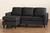 Miles Modern And Contemporary Charcoal Fabric Upholstered Sectional Sofa With Left Facing Chaise LSG941-1-Charcoal-LFC SF