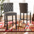 Daphne Modern And Contemporary Dark Grey Velvet Fabric Upholstered And Dark Brown Finished Wood 2-Piece Bar Stool Set BBT5409B-Dark Grey/Wenge-BS