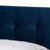 Caprice Modern And Contemporary Glam Navy Blue Velvet Fabric Upholstered Queen Size Panel Bed CF9210B-Navy Blue Velvet-Queen